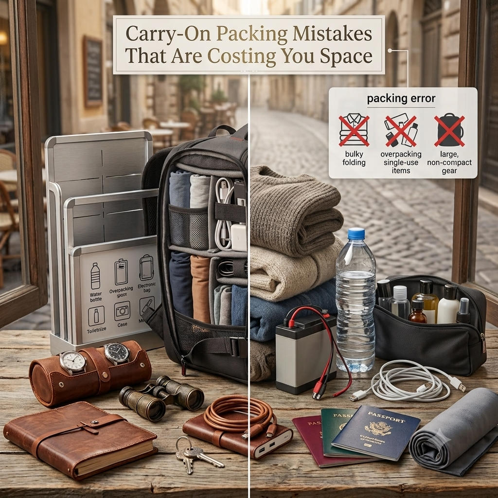 Carry On Packing Mistakes That Are Costing You Space