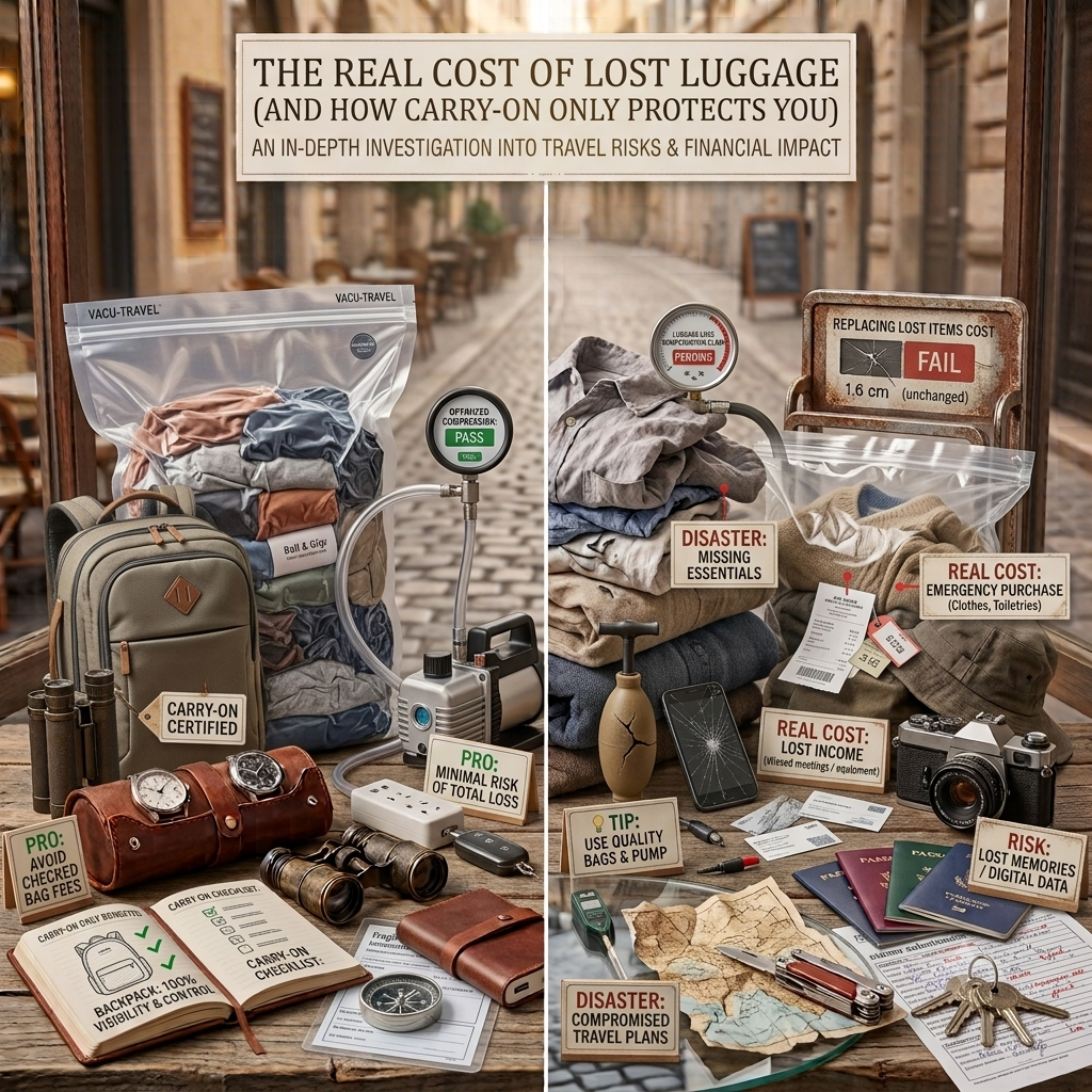 The Real Cost of Lost Luggage (And How Carry-On Only Protects You)