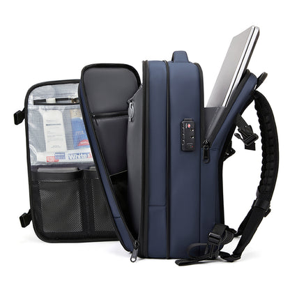 Zaino da viaggio AeroMax blu con scomparto per laptop