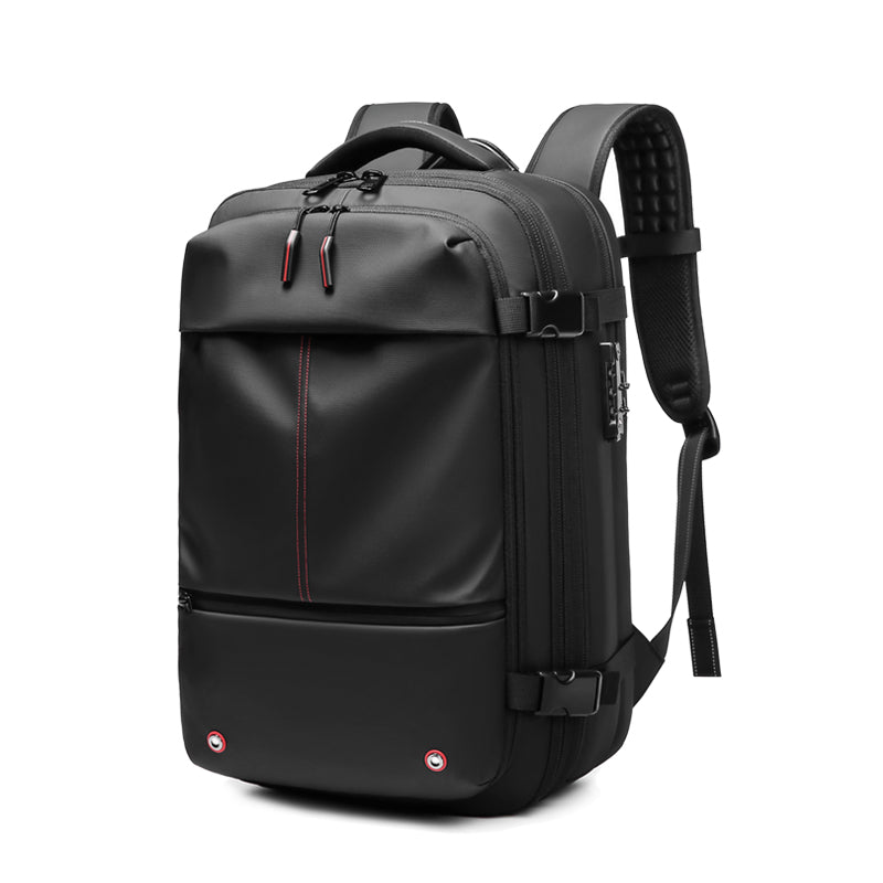 Zaino da viaggio sottovuoto AeroMax nero con sistema di compressione